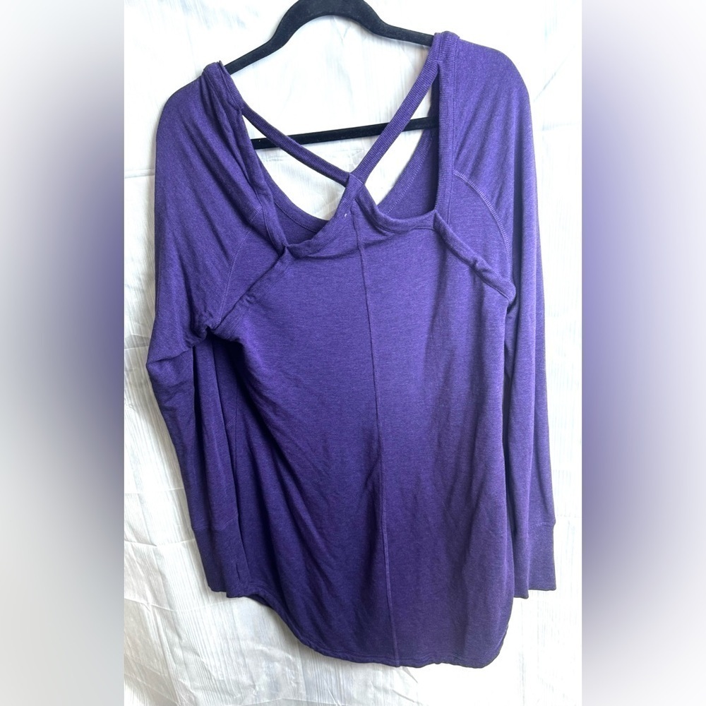 Athleta Plus Size Nirvana Yoga Long Tunic Purple Size 2X - Picture 5 of 8